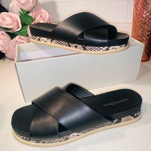 Treasure & Bond Carter Snake Print Platform Sandals